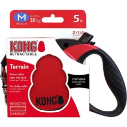 KONG Terrain Flex-Line Medium 5 meter (Rød)