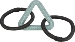 CityStyle Triangle with Rope Rings TPR Hundelegetøj