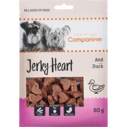 Companion duck jerky heart