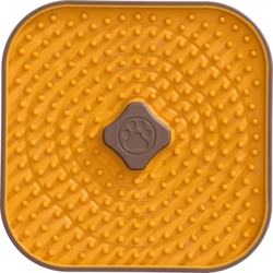 Companion TPR slikkeplade - Gul 18x18cm