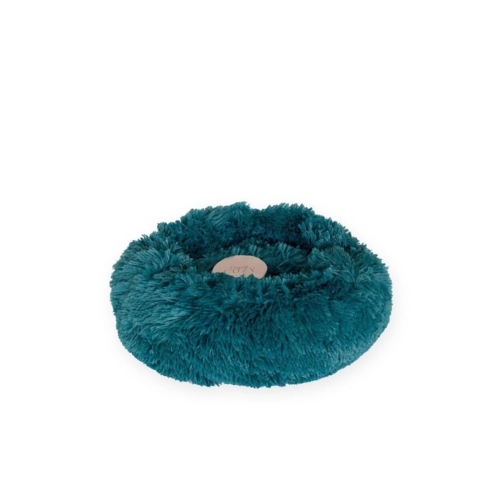 FLUFFY Donut hundeseng 50cm - Retro Blue