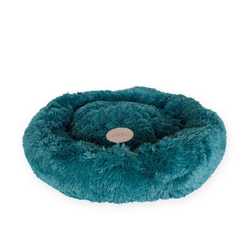 FLUFFY Donut hundeseng 90cm - Retro Blue