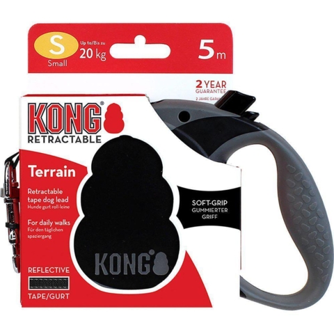KONG Terrain Flex-Line Small 5 meter (Sort)