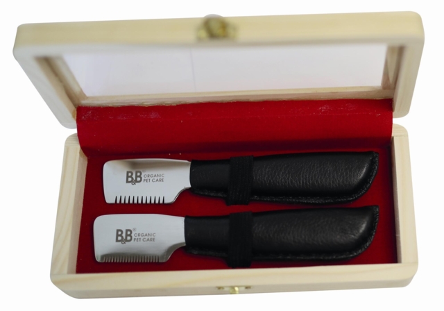 B&B håndlavede trimmeknive sæt