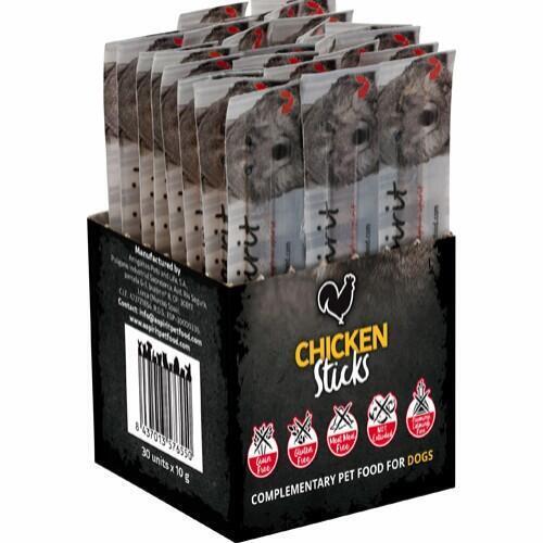 Alpha Spirit Chicken Stick BOX Med 30 Single Pakker