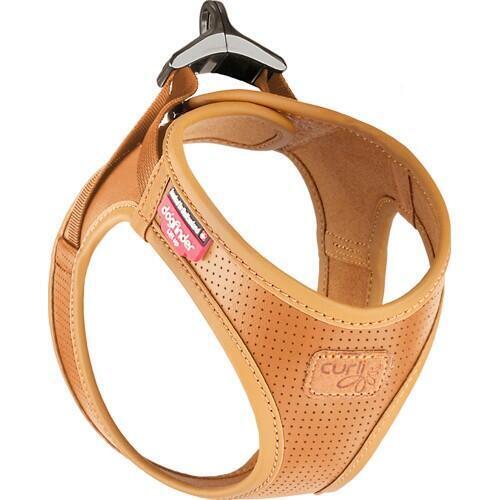 Curli Vegan Æblelæder Hundesele - Brun
