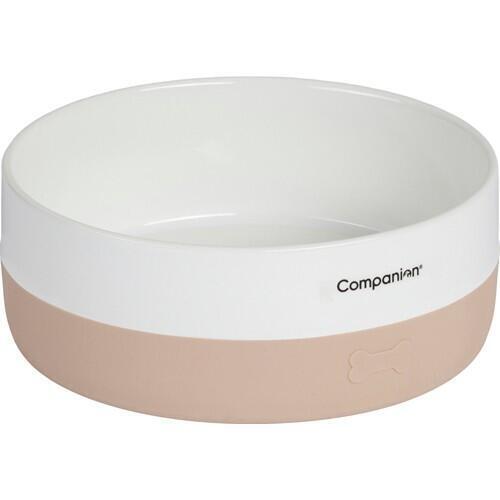 Companion Keramik Skål m. Silikonebund Beige - 1000 ml (UDSOLGT)