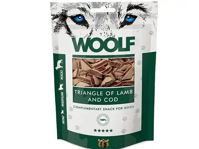 Woolf Lamb & Cod Triangle 100g (UDSOLGT)
