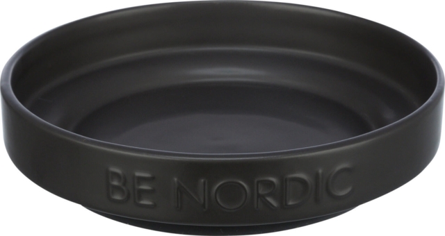 BE NORDIC Mad & vandskål til fladsnude hunde - 0,3 L sort