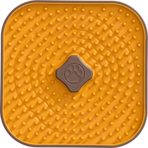 Companion TPR slikkeplade - Gul 18x18cm