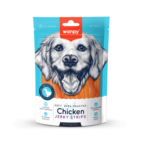 Wanpy Soft Chicken Jerky Strips 100g