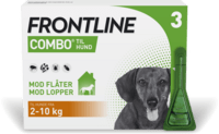 Frontline Combo loppemiddel 3 x 0,67ml til hund 2-10 kg
